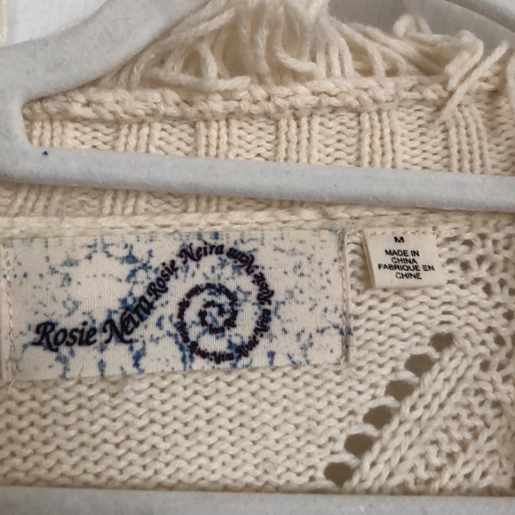 Rosie Neira for Anthropology size M fringe sweater - Picture 5 of 5